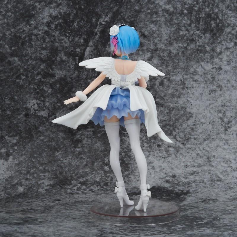 Anime Figure Rem Angel Wings Re Zero Starting Life In Another World Standing Pvc Statue Boxed Collectible Desktop Decoration