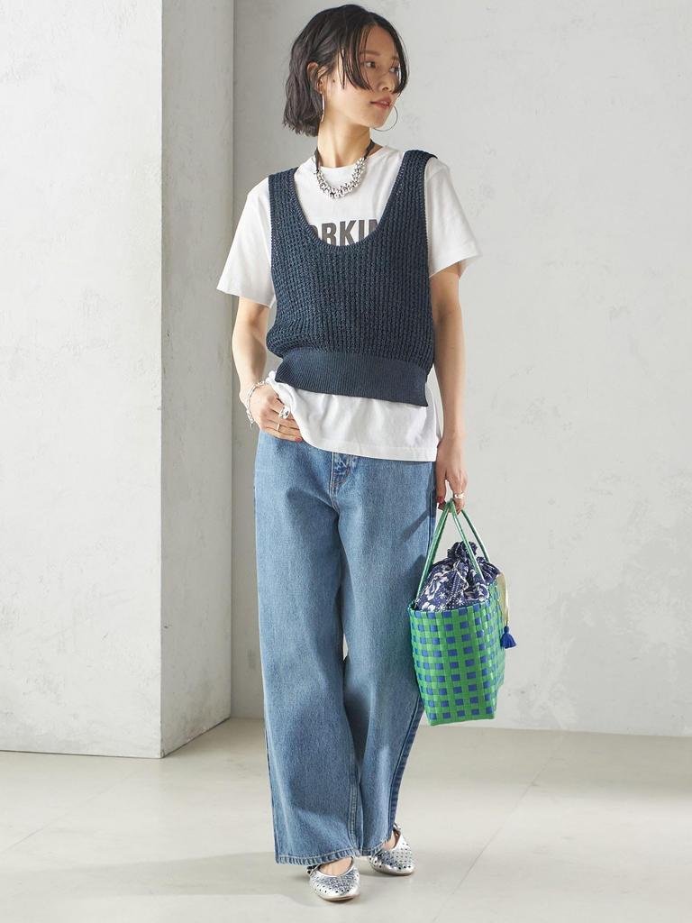 SHIPS for Women Knit Paper Polyester Sleeveless One Size 2-Way Pullover, 316610256, Navy,