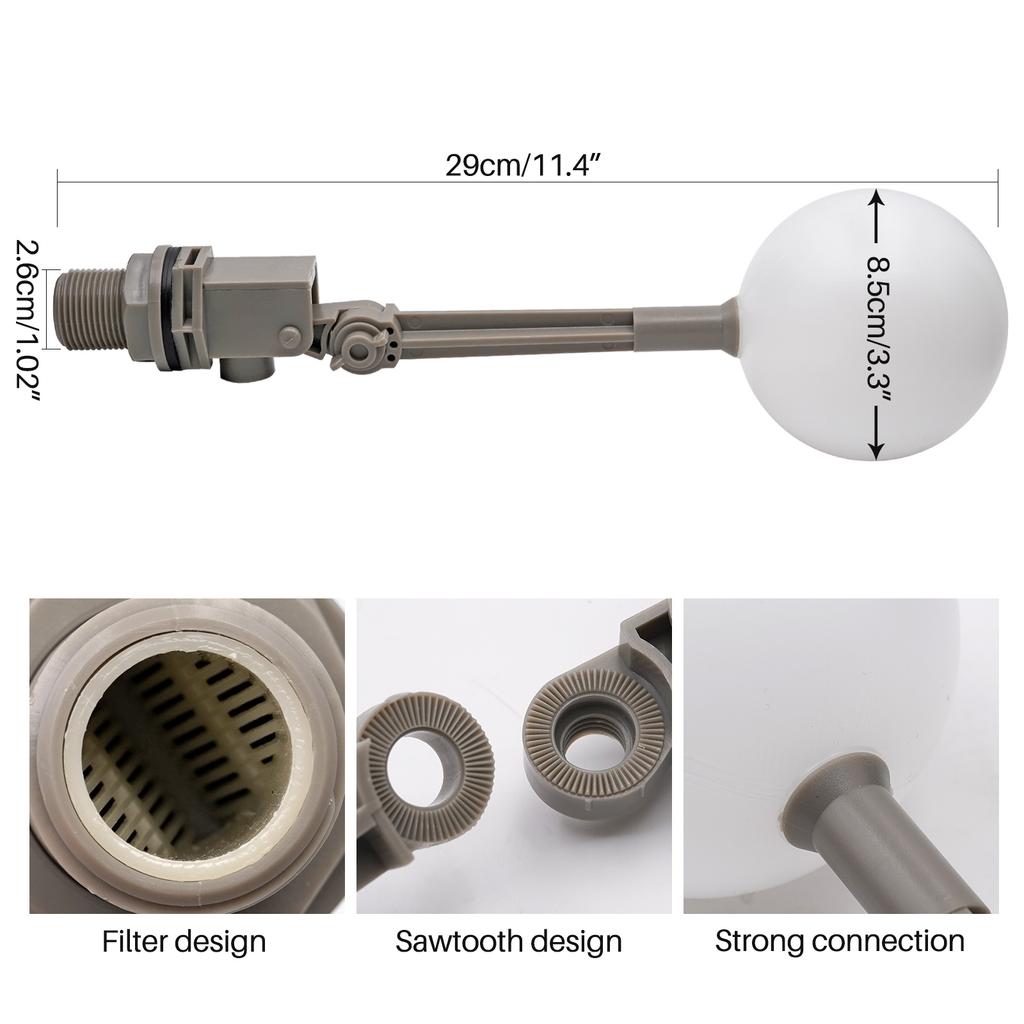Big Float Ball Valve plastic  Valve Water Tank Liquid Level Flow Control Cistern/Expansion Tanks