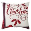Weihnachts-Kissenbezug Pfirsichhaut Leinen Digitaldruck Kissen Santa Claus Kissen Kissenbezug