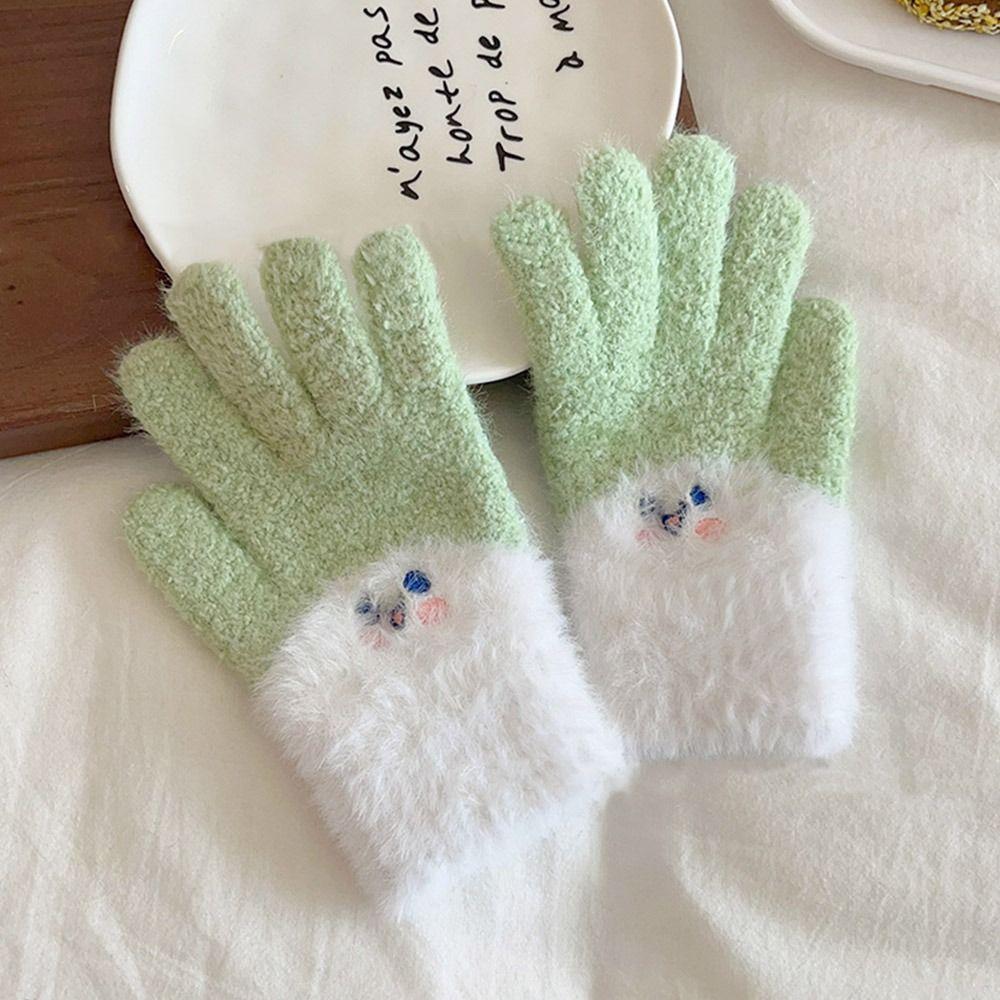 Coldproof Kids Winter Gloves Windproof Baby Gloves Cute Children Mittens for 7-15 Years Old Toddler
