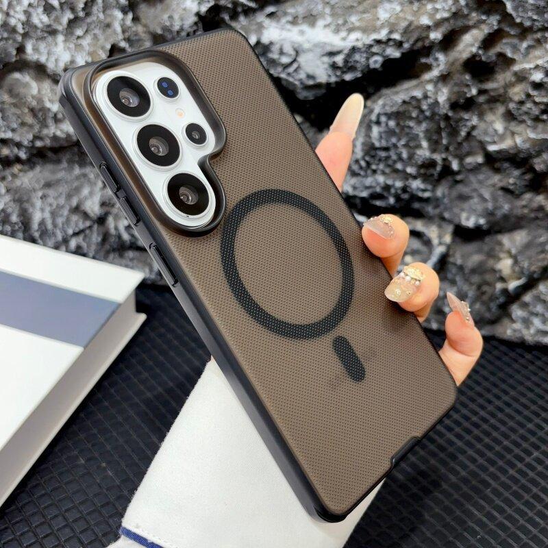 Applicable to Samsung S26ultra mobile phone case Singularity magnetic suction Xiaomi 17 Huawei mate80 new particle anti-drop
