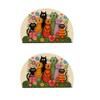 1/2 Pcs Cute Cat Anti-Slip Entrance Mat: Dirt-Resistant & To Maintain Carpet Entrance Door Mat At The Foyer
