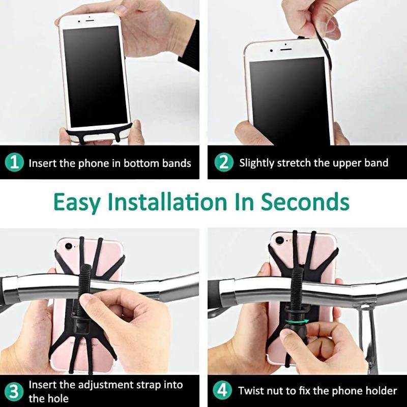 Soporte para Teléfono de Bicicleta Soporte para Teléfono Móvil de Bicicleta Soporte para Motocicleta Suporte Celular Para iPhone Samsung Xiaomi Gsm Houder Fiets