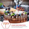 10 STUKS Gelukkig Nieuwjaar Taarttopper Acryl Cupcaketopper Kerst Dessert Insteek Voedselprikkers voor Nieuwjaar Afstudeerfeest Benodigdheden Bedankjes