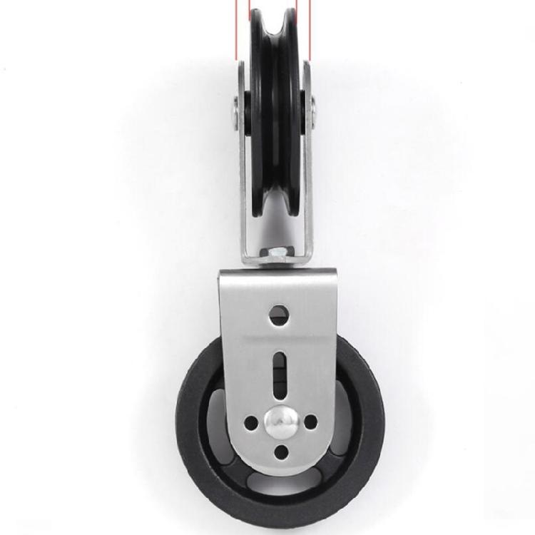Compact Quiet Bearing Swivel Grooves Wheel Home Gyms Rotating Pulley 360 Degree Rotating Roller Easy To Install
