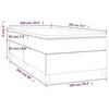 3144501 vidaXL Divan Bed with Mattress Dark Brown 100x200 Cm