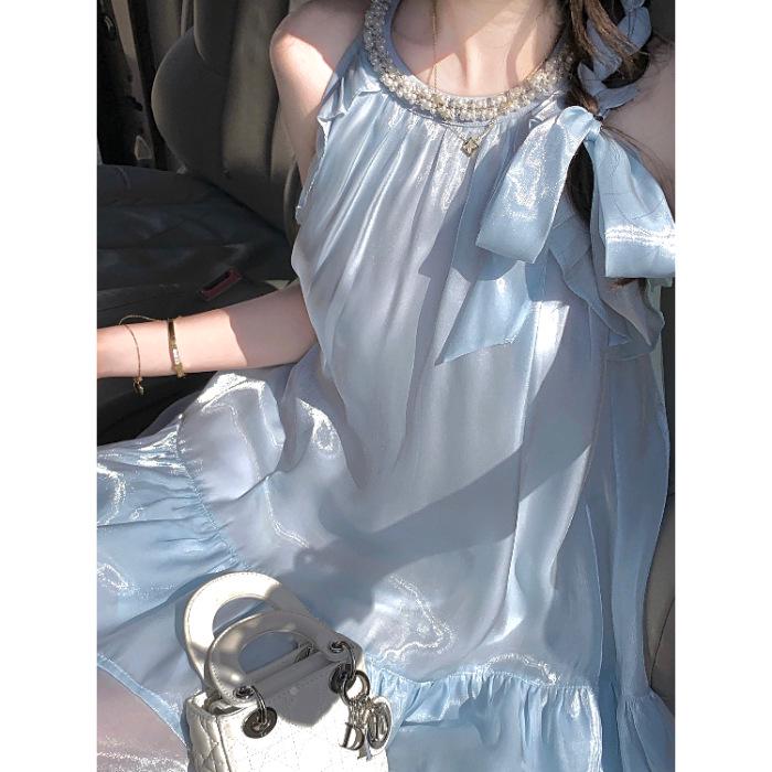 Halter Neck Sleeveless Fairy Dress - Petite Chic Birthday Gift L