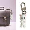 Charming 3D Cartoon Cat/Bear Keychain Cute Animal Bag Decoration for Women Girls Stylish Keychain for Car Keys and Bags