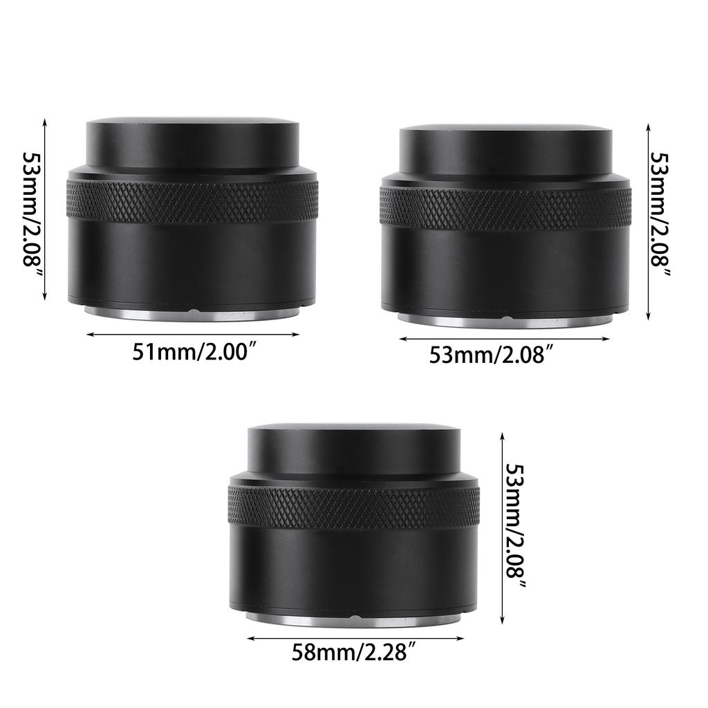 Professional-Grade Espresso Tamper Coffee Powder Tamper 51mm/53mm/58mm Stainless Steel Material for Long-Lasting Use