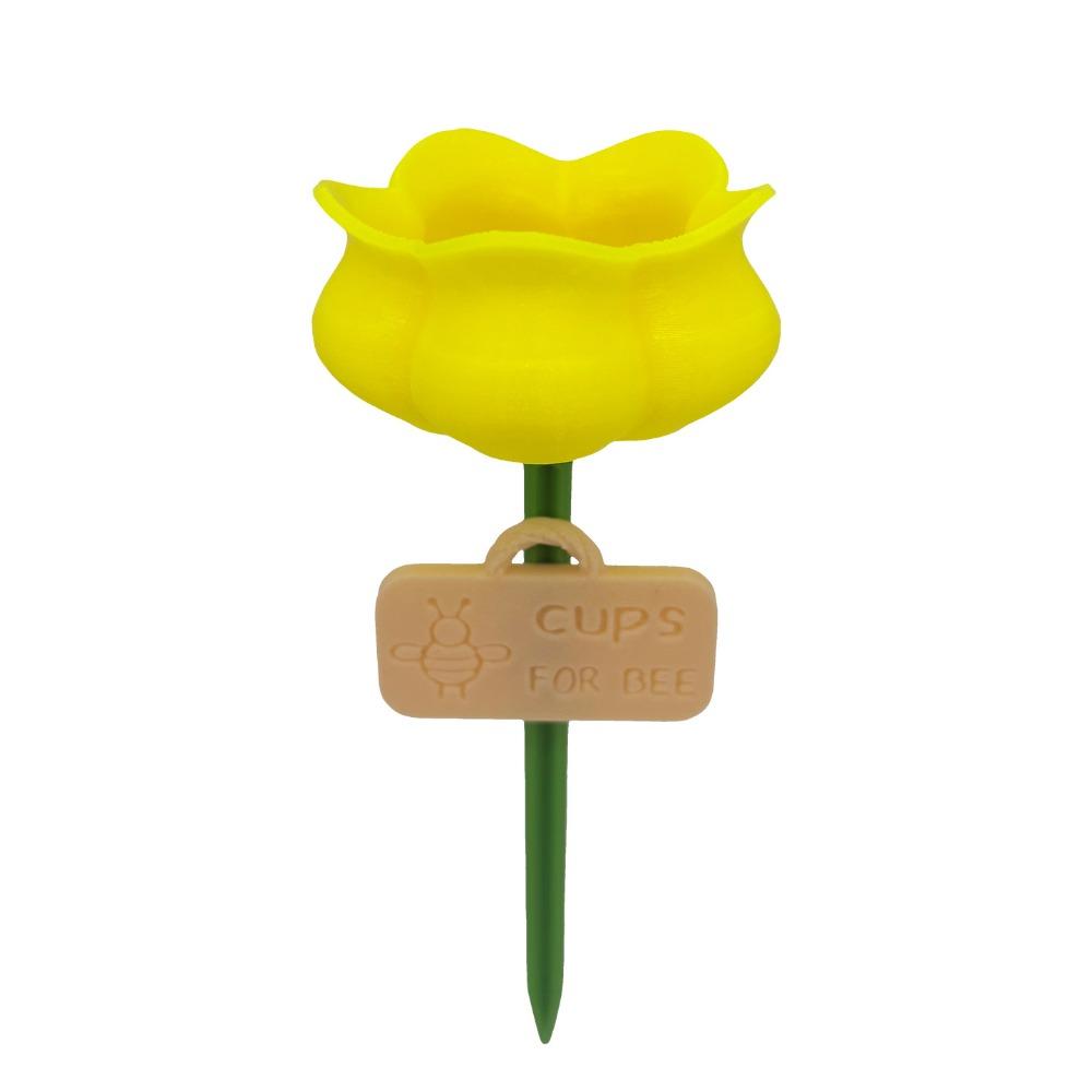 Plastic Bee Watering Station Colorful Animals Feeder Insect Drinking Device Pollinator Friendly