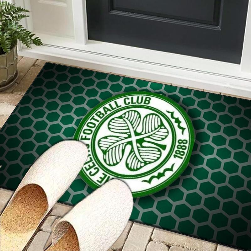 Celtic Football Club Crest Office Rug Chair Mat, Game Carpet, Suitable for Front Door, Bedroom, Living Room, Desk, Holiday Gift