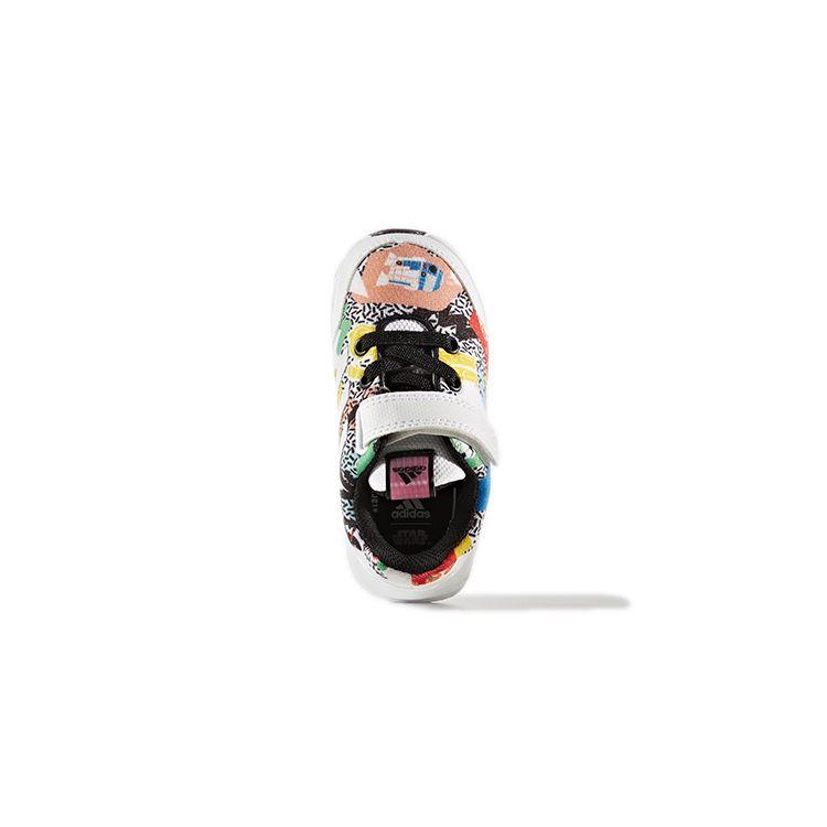 Adidas Star Wars El I Velcro Casual Low Top Walker Shoes Baby Shoes White Yellow BY3024