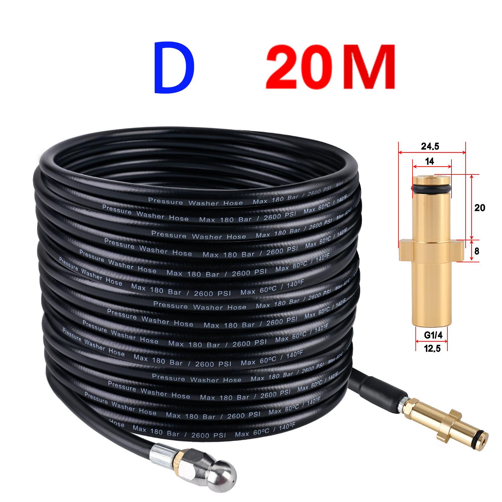 1/4  Sewer Drain Water Cleaning Hose