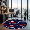 Truck Printed Round Rug Carpet Chair Rug Area Rug Entryway Doormats,for Office Chair Living Room Bedroom Kitchen Room.