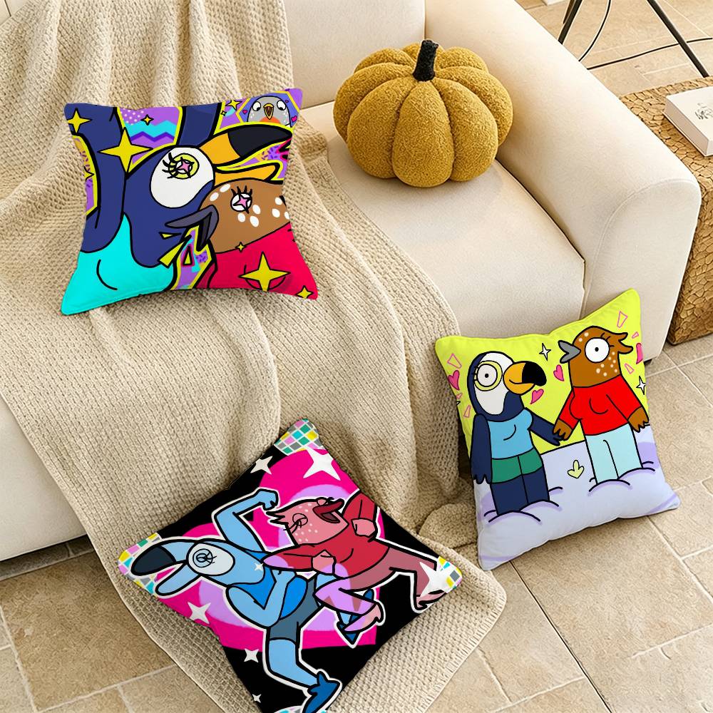 Tuca and Bertie Pillow Case Cushion Cover Throw Pillow Case For Car Sofa