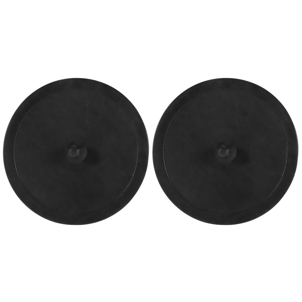 2pcs Coffee Machine Rubber Backflush Disk 50mm Backflush Disc Cleaning Blind Plate Black
