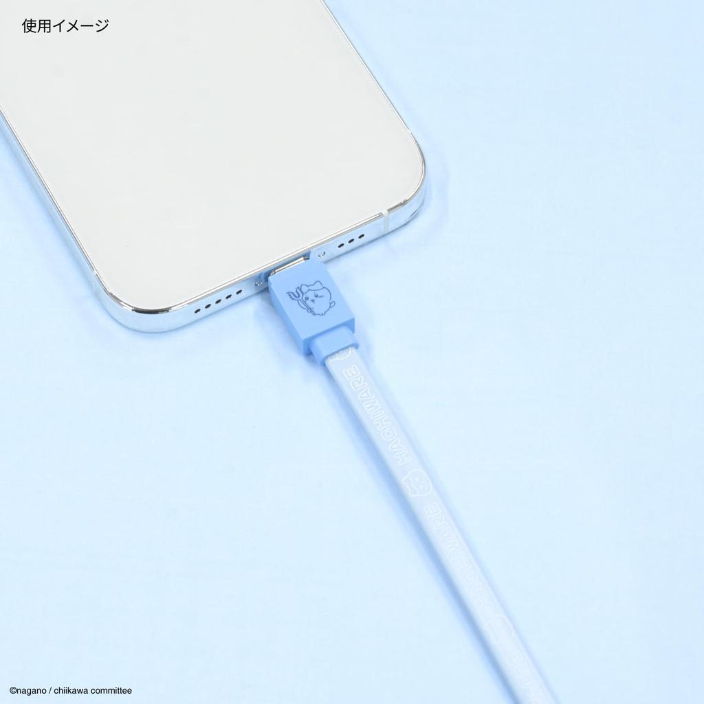 Gourmandies Chiikawa PD60W Compatible USB 2.0 Type-C Cable, Hachiware (CK-43B)