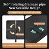 2 Tier Dish Drying Rack, Large Capacity Dish Rack With Draining Board, Double Layer Detachable Dish Storage Organizer For Dishes