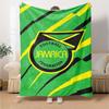 Jamaica Print Flannel Blanket High Quality Warm Comfortable Cover for All Seasons Perfect for Gifts Home Decor