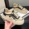 Spring and Autumn New Sports and Leisure Ins Platform Leather Single Shoes Board Shoes