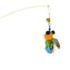 1.8m Extendable Cat Teaser Stick with Replaceable Bee & Butterfly Heads for Self-Entertainment