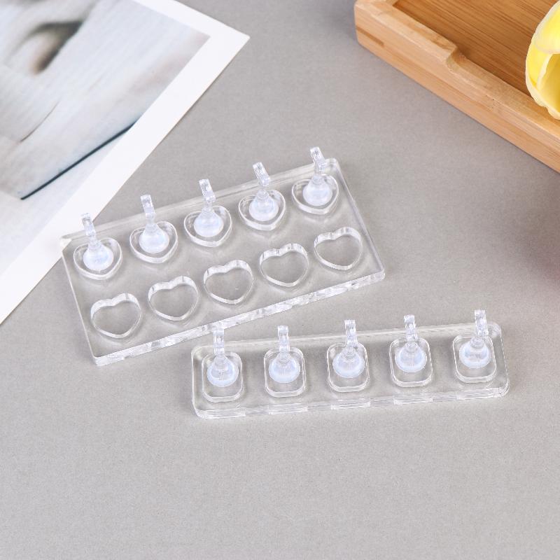 1 Set Non-Magnetic Nail Display Acrylic Nail Display Stand Tips Holder Nail Practice Stand Fingernail Diy Manicure Stand Tools