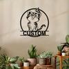 Personalized Metal Wall Art Custom Pet Sign Rustic Home Decor Cat Lover Gift Indoor Outdoor