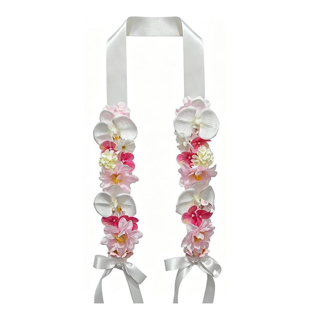 Artificial Flowers Floral Sash Reusable Flower Lei Gifts Graduation Sash  Wedding