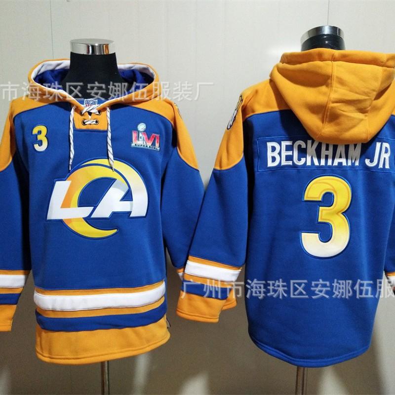 2026 Rugby Rams Embroidered Fleece Sweatshirt No.9 No.17 No.10 No.23 Team Sports