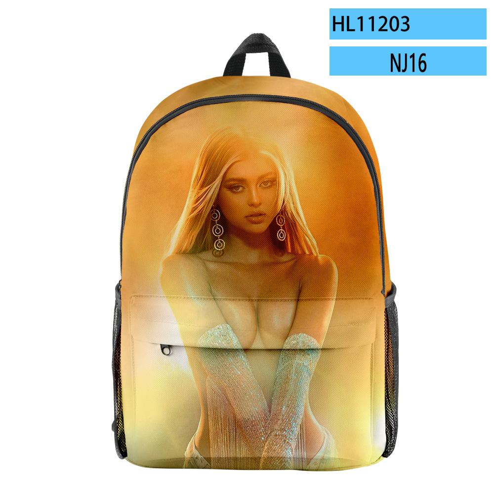 Popular Novelty Funny Cool Loren Gray pupil Bookbag Notebook Backpacks 3D Print Oxford Waterproof Boys/Girls Travel Backpacks