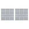 2Pcs/Set Plastic Air Conditioner Filter Mesh Indoor Unit Hanging Dust Screen Household Air Conditioning Filter Accessories