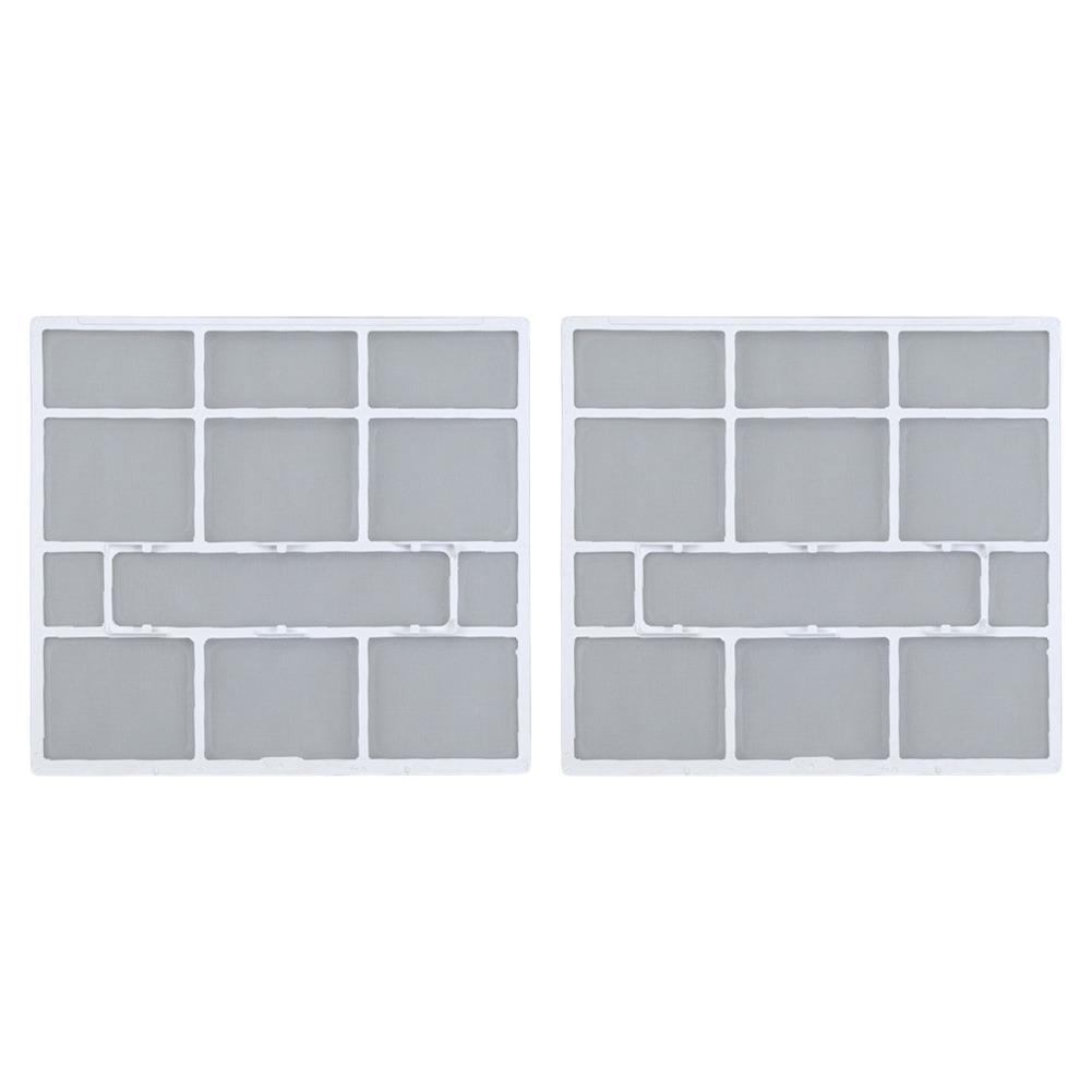 2Pcs/Set Plastic Air Conditioner Filter Mesh Indoor Unit Hanging Dust Screen Household Air Conditioning Filter Accessories