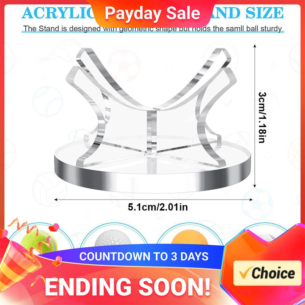 Akryl Sportsball Displaystativ Klart Baseball Displaystativ Memorabilia Autograf Baseballholder for Golf Softball Tennisball