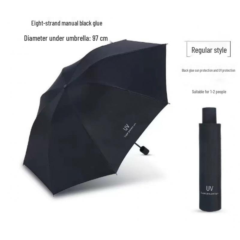 Durable Semi-Automatic UV-Resistant Folding Sun Umbrella for Students
