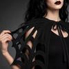 Felt Material Halloween Cape Solid Color Felt Mesh Cape Retro Cosplay Cloak  Adult