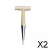 2x Bulb Planter Tool, Garden Hole Punch Dibblers Hand Dibber, Handheld for