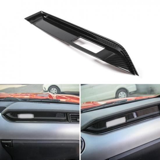 Co-pilot Dashboard Decor Cover Trim Panel For Ford Mustang 2015-19 Carbon Fiber