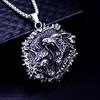 Necklace Nordic Viking Fashion Double Wolf Rune Summer Versatile Men's Pendant