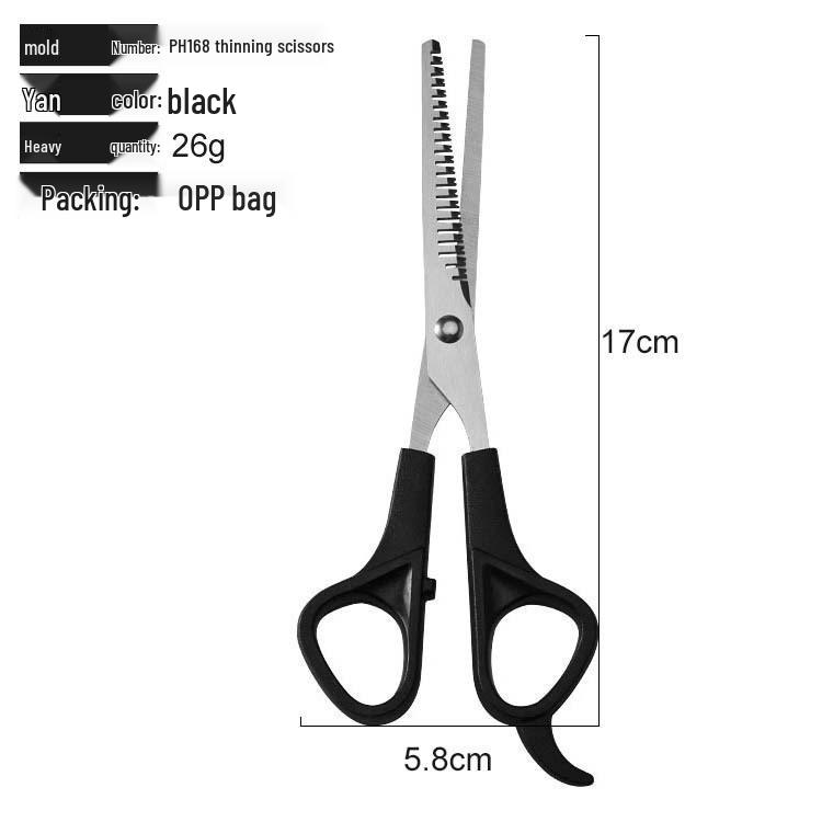 Bangs Haircutting & Styling Scissors Set - Stainless Steel Shears & Thinning Tools