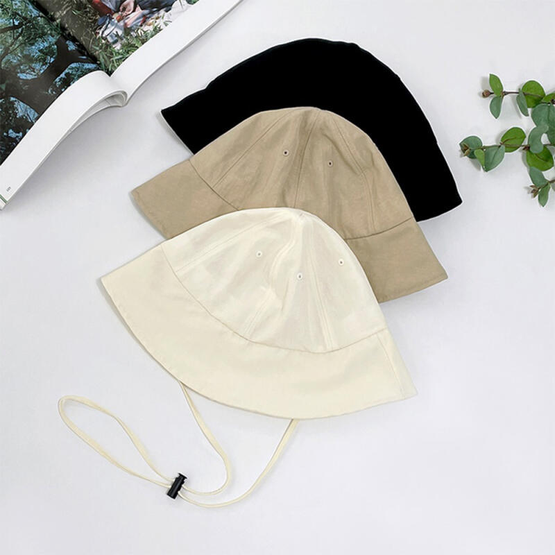 Женская соломенная шляпа-ведро с тесьмой Мужская шляпа C5560_Black