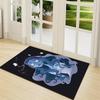 1Pc Blue Spirit Butterflies Carpet Rug Customizable Soft Washable Antislip Home Living Room Sofa Mats Personalized Rug 0917159