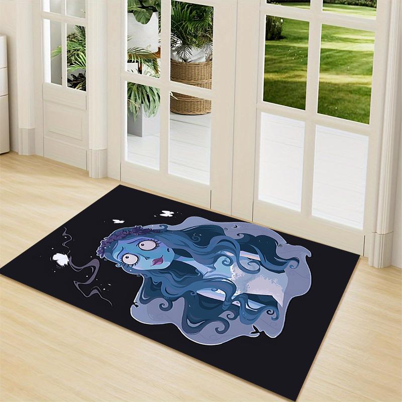 1Pc Blue Spirit Butterflies Carpet Rug Customizable Soft Washable Antislip Home Living Room Sofa Mats Personalized Rug 0917159