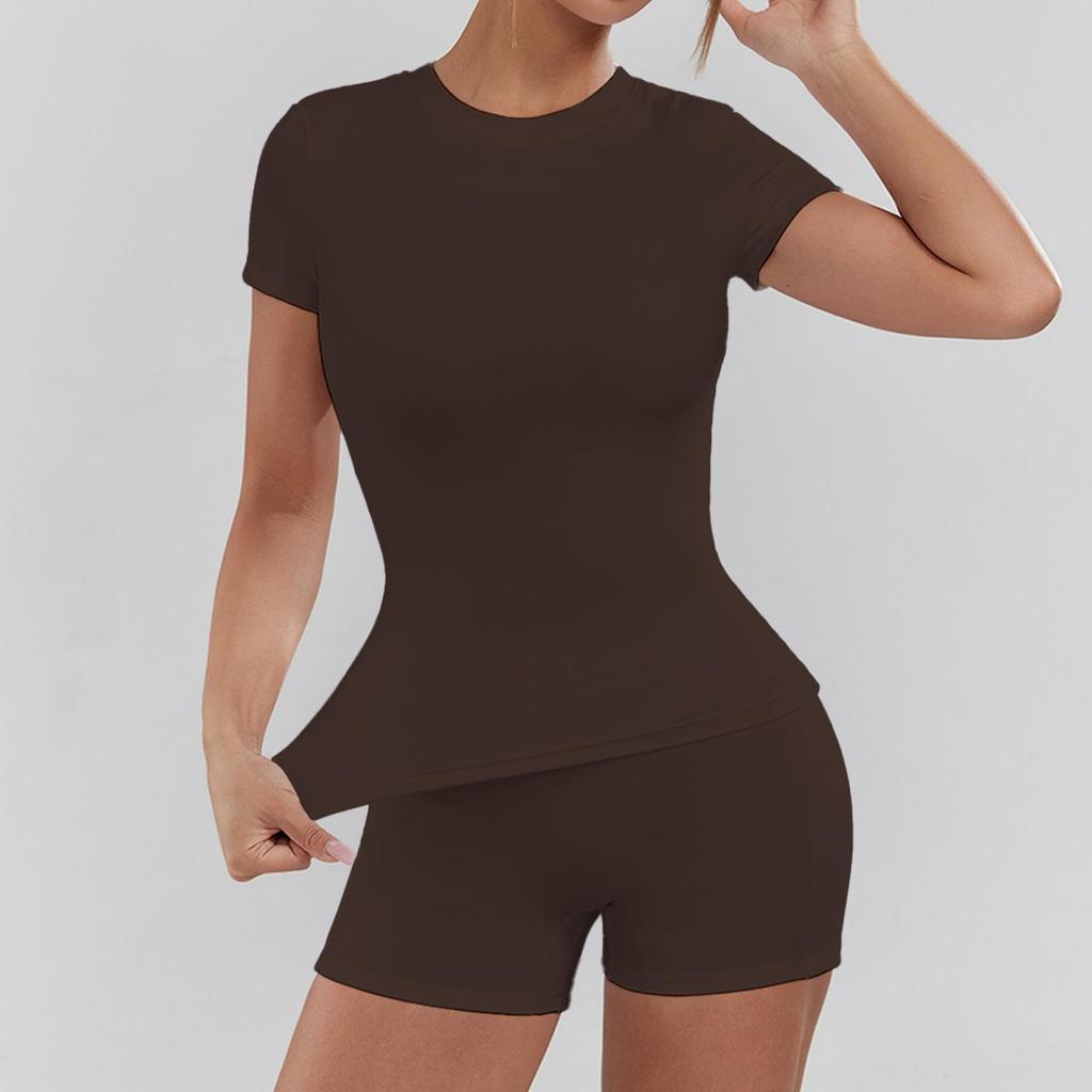 Women's High-Waist Butt-Lifting Quick-Dry Yoga Suit - 2-Piece Fitness & Pilates Set