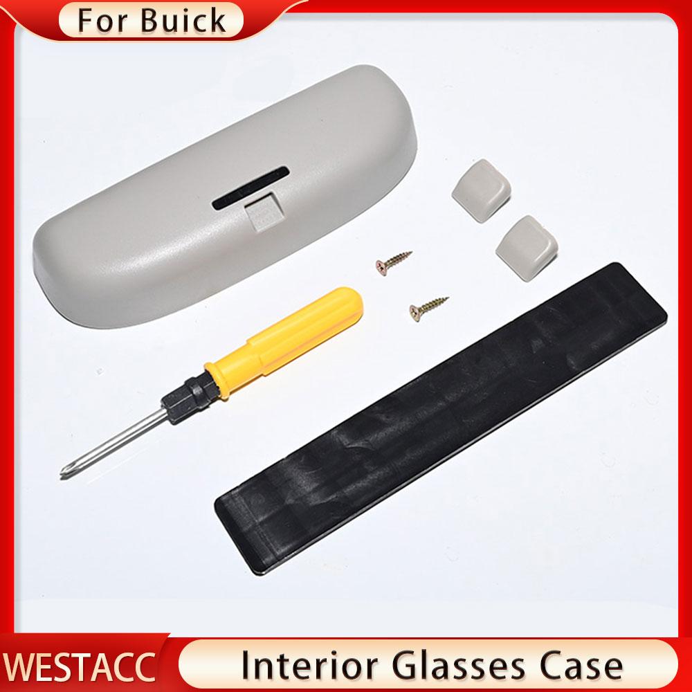 Car Glasses Holder Sunglasses Case Holder for Buick Encore Excelle Envision La Crosse Regal GS GL6 GL8 Glasses Box