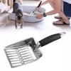Metal Cat Poop Scoop Long Handle Scooper Creative Cat Litter-Scoop Pet