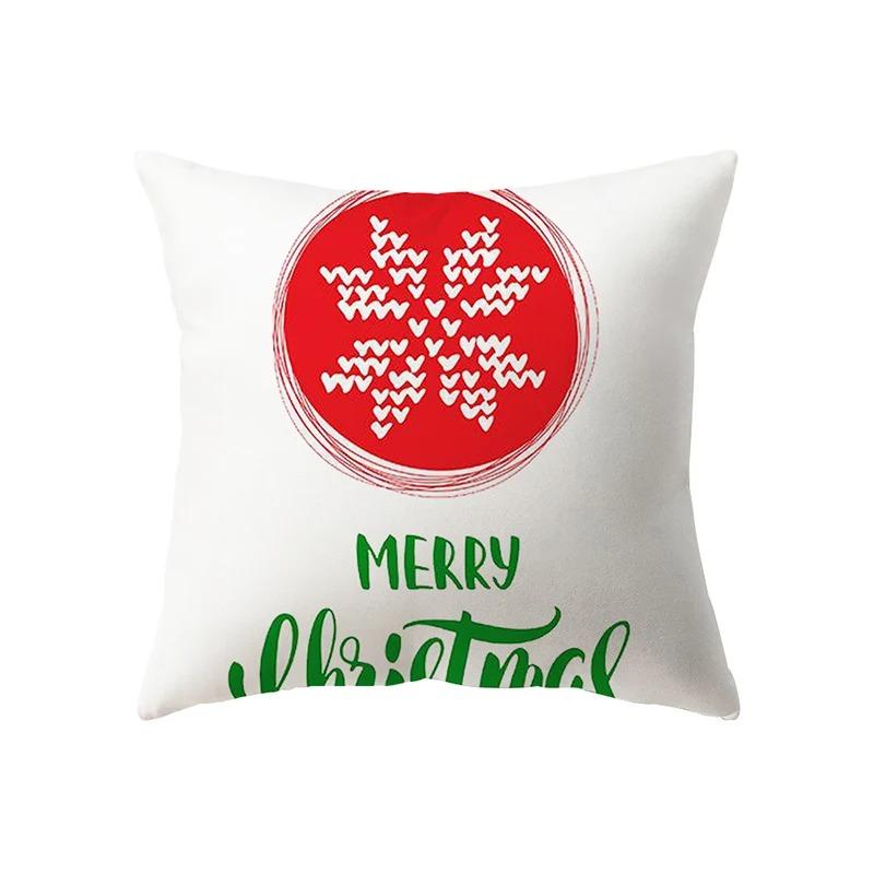 

Наволочки с рождественской тематикой Аксессуары для автомобиля Офис Санта-Клаус Гостиная Диван Домашние наволочки 40x40cm