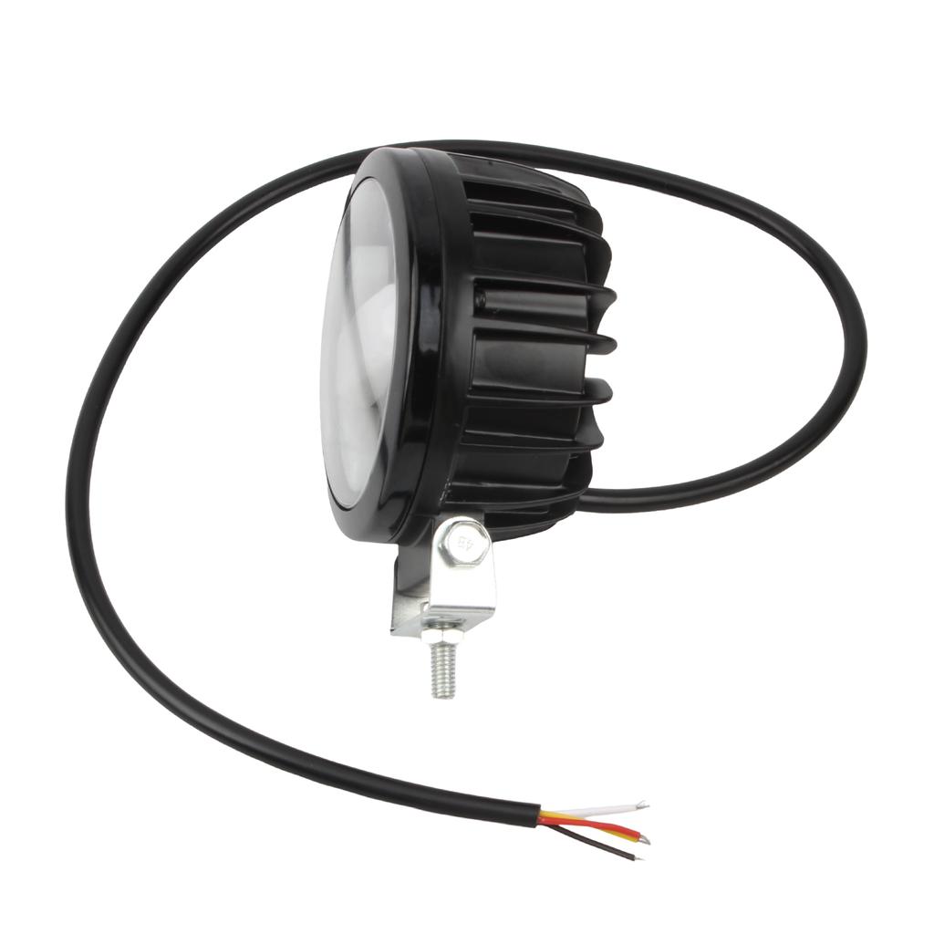 Universal 3.5 inch Motorcross Additional LED Spotlight White Yellow Light Motorcycle Hi/Lo Driving Fog Lamp For Yamaha Suzuki