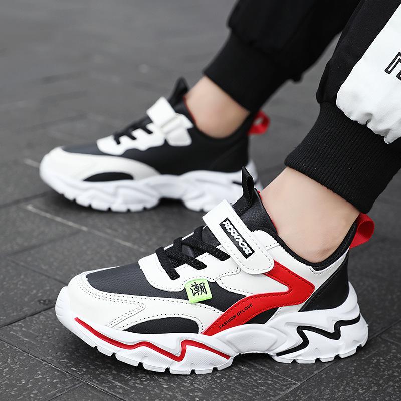 New students soft-soled cotton shoes are non-slip, light and warm, autumn and winter boys 2025 primary school students sports shoes with velvet