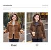 Women's Plus Velvet Warm Coat for Ages 40-60: Middle-Aged and Elderly Fashion